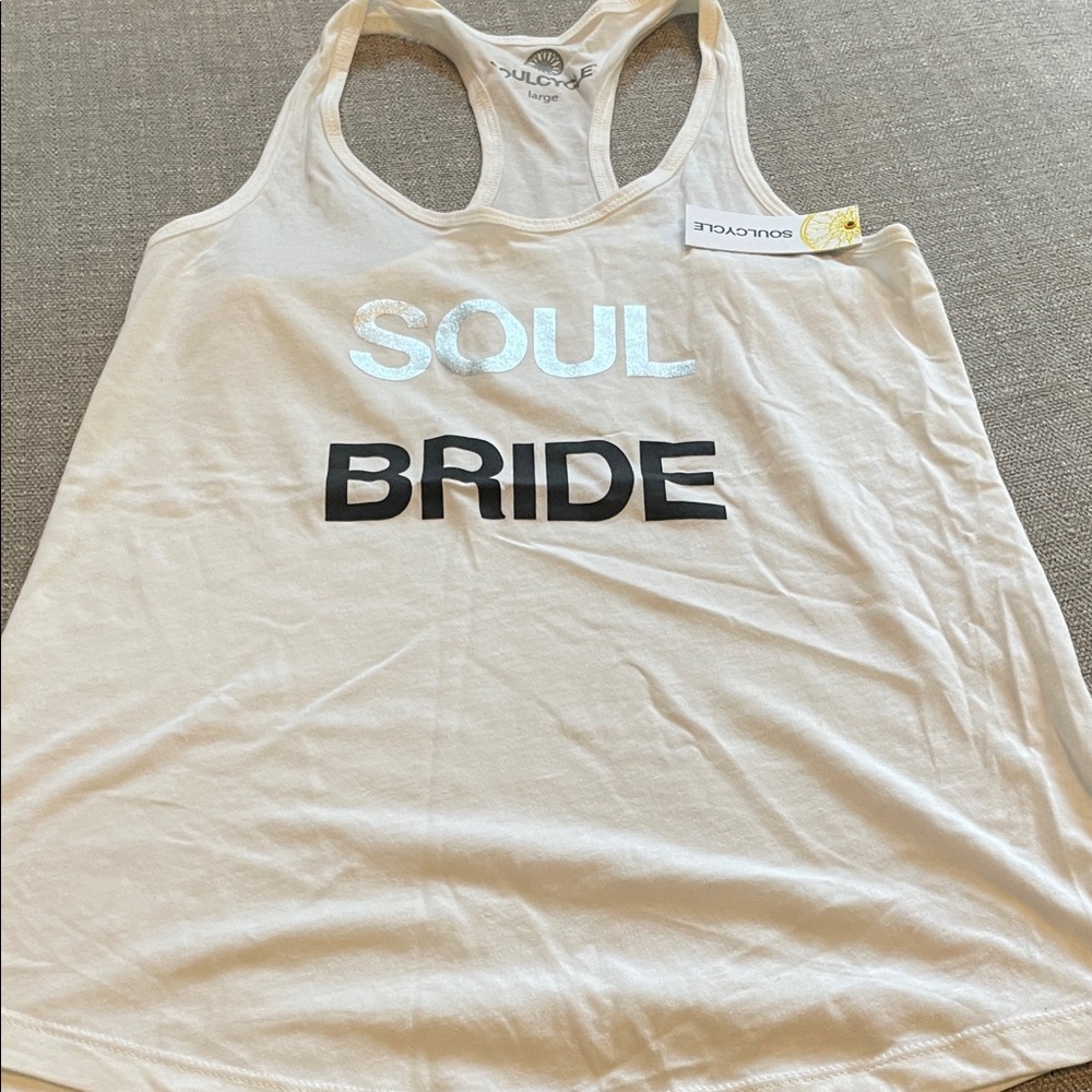 NWT! SoulCycle Cream Bride Tank